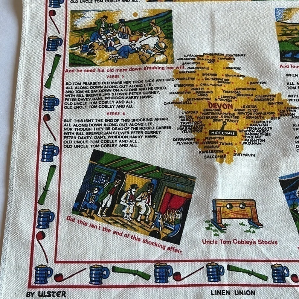 Ulster Linen “Widecombe Fair” Tea Towel